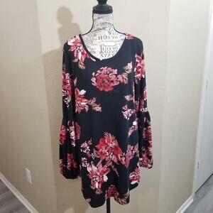 LILDY round hem bishop sleeve‎ tunic large